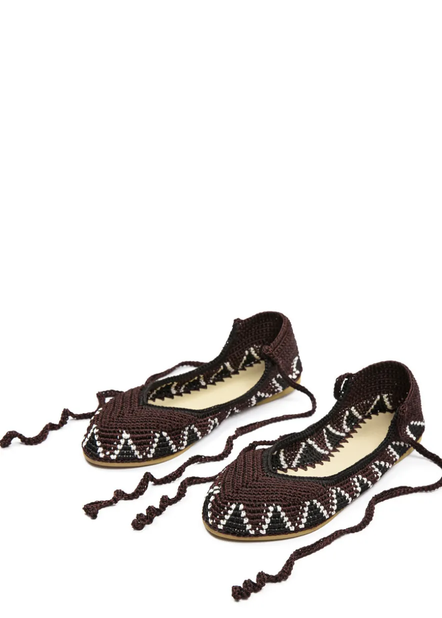 Crochet ballerina flats