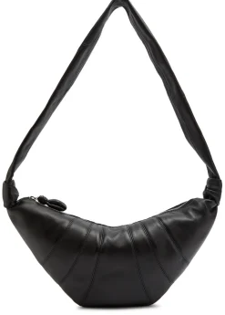 Croissant medium grained leather shoulder bag