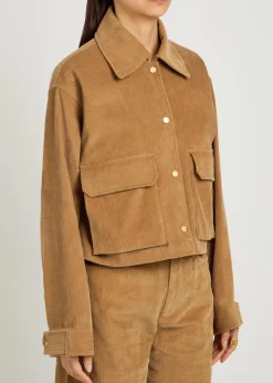 Cropped corduroy jacket