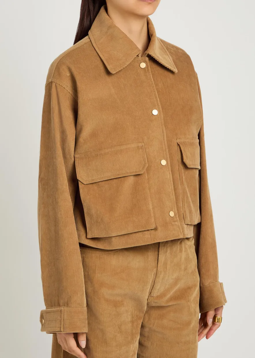 Cropped corduroy jacket