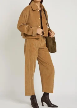 Cropped corduroy jacket