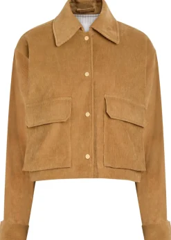 Cropped corduroy jacket