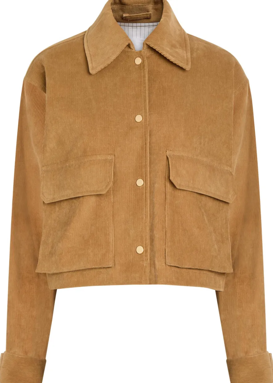 Cropped corduroy jacket