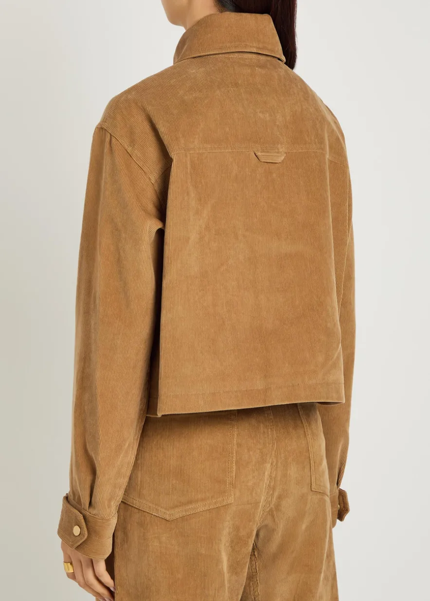 Cropped corduroy jacket