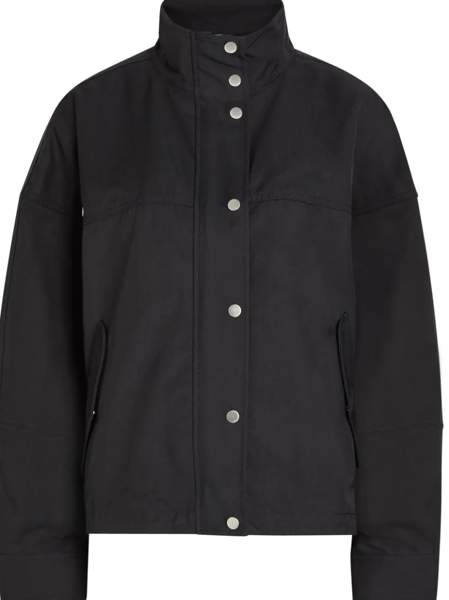 Cropped cotton-blend jacket