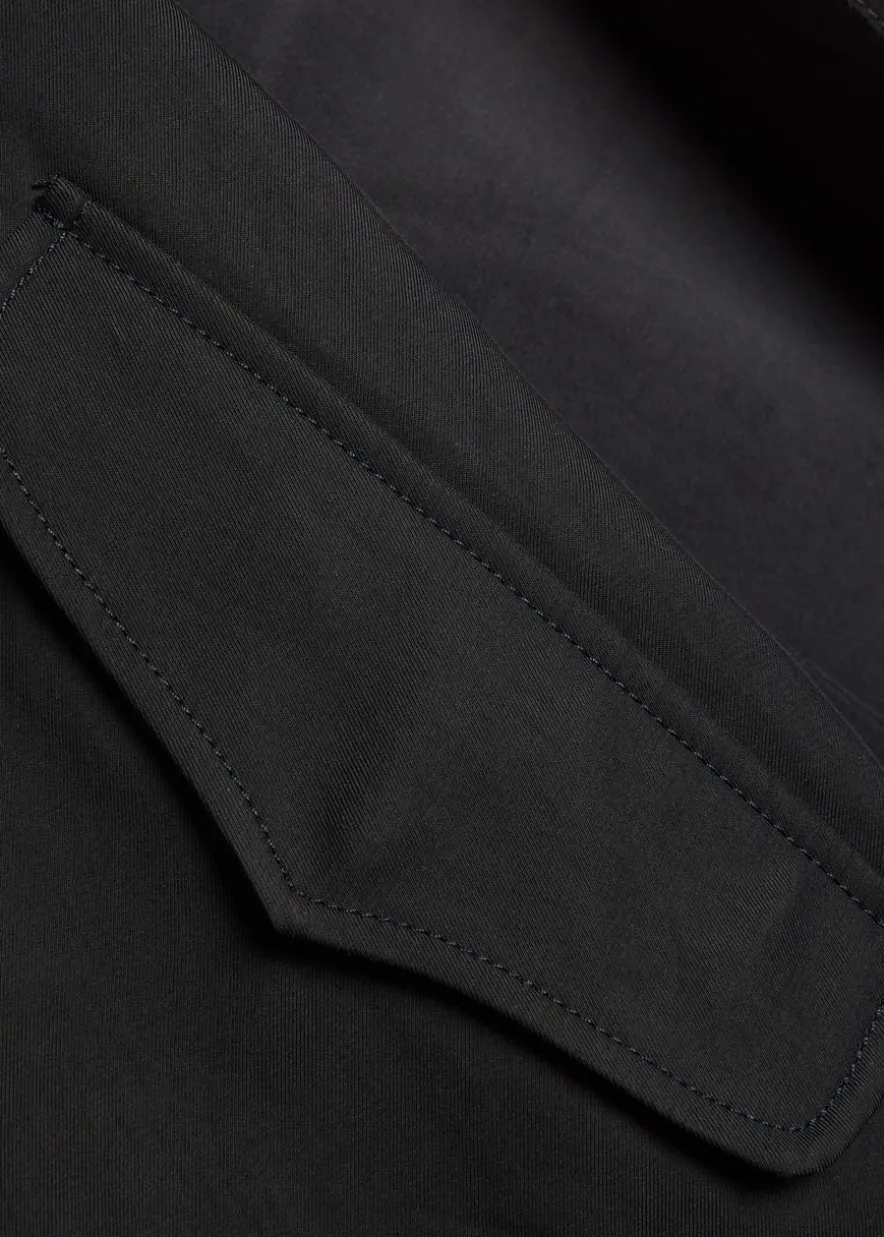 Cropped cotton-blend jacket