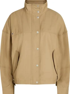 Cropped cotton-blend jacket