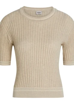 Cropped cotton-knit T-shirt