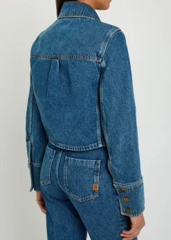 Cropped denim jacket