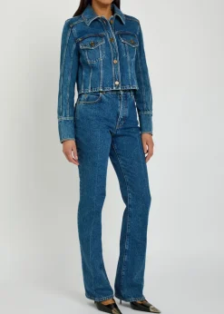 Cropped denim jacket