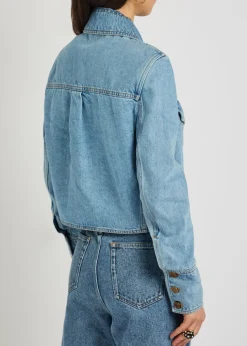 Cropped denim jacket