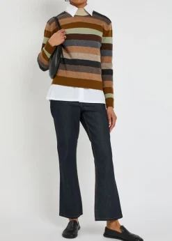 Cropped flared-leg jeans