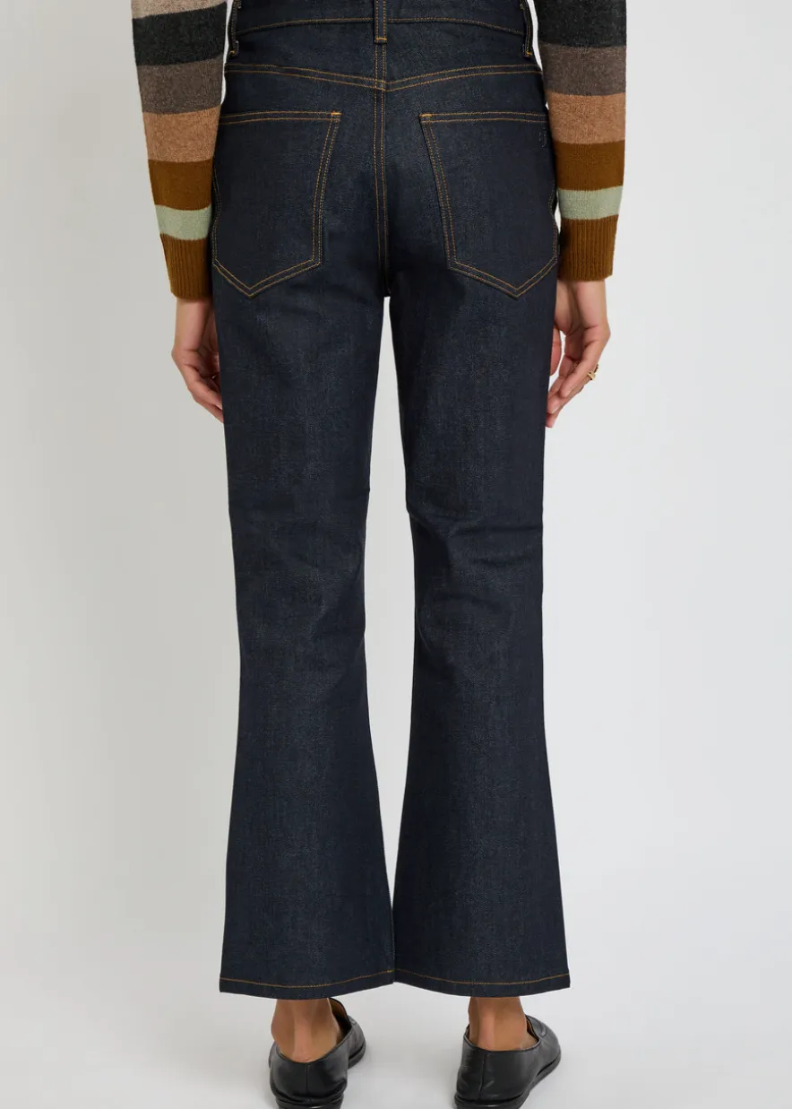 Cropped flared-leg jeans