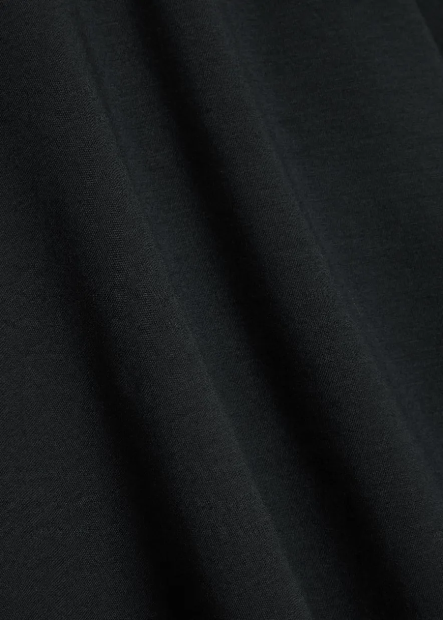 Cropped jersey sweatshirt