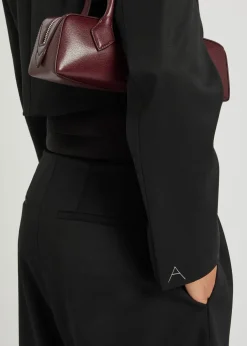 Cropped silk and stretch-wool jacket