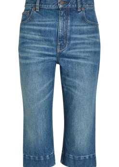 Cropped straight-leg jeans