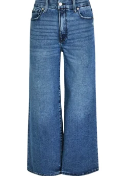 Cropped wide-leg jeans