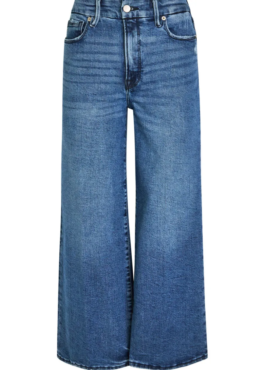 Cropped wide-leg jeans