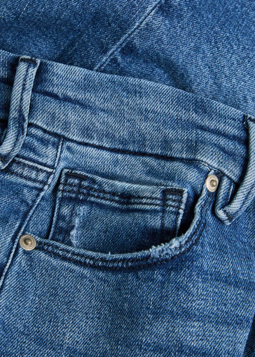 Cropped wide-leg jeans