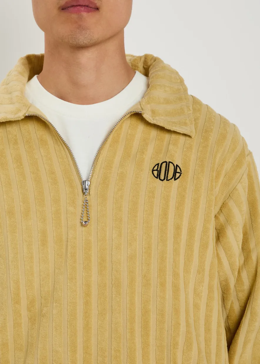Croquet Ground striped terry-cotton sweatshirt