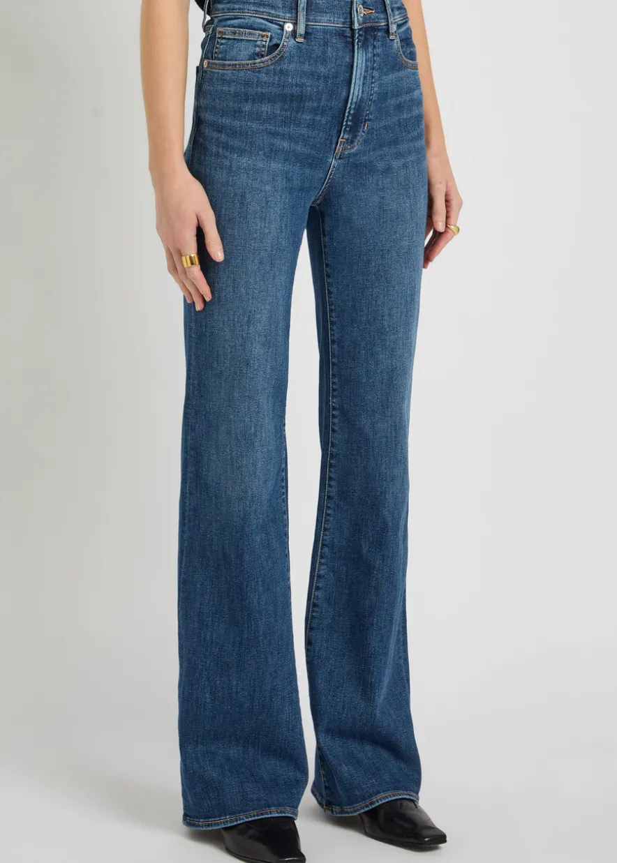 Crosbie flared-leg jeans