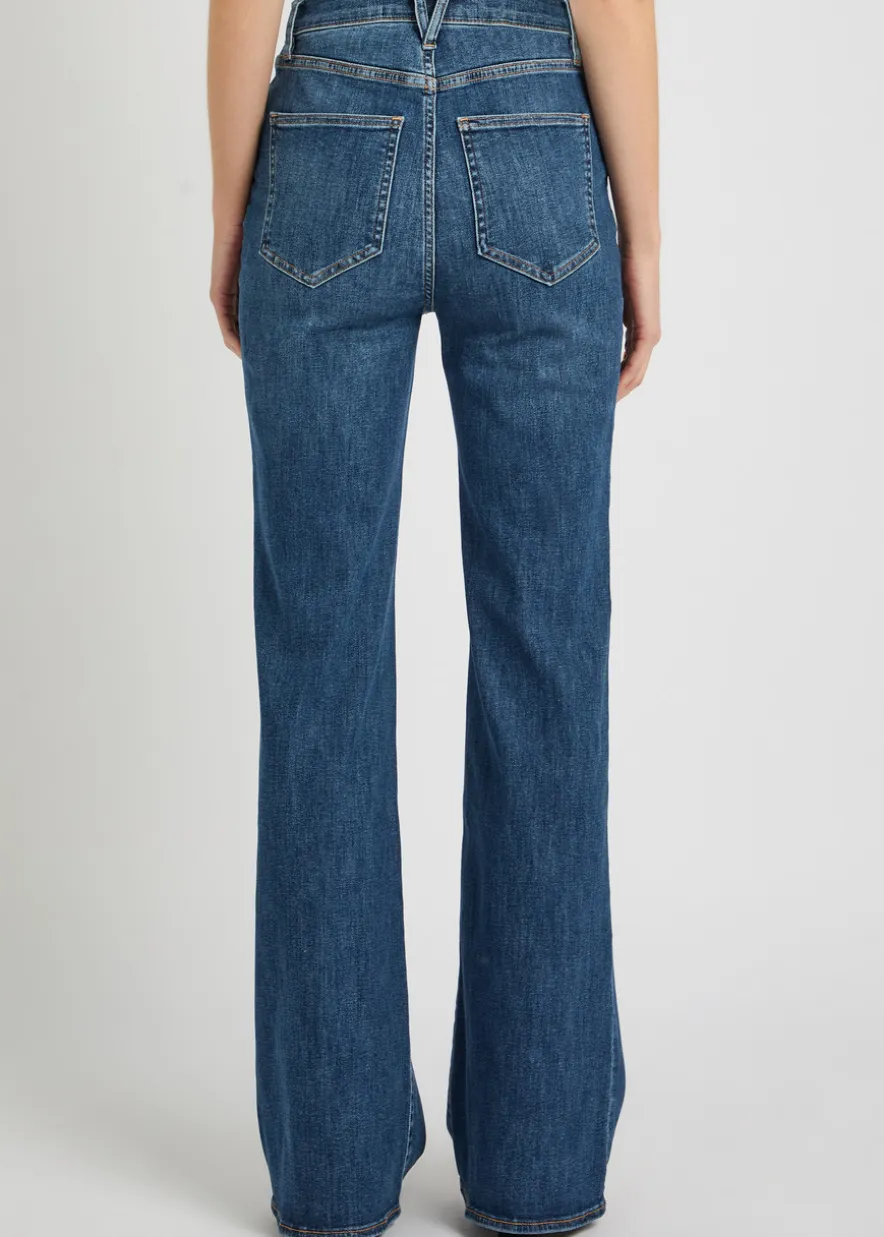 Crosbie flared-leg jeans