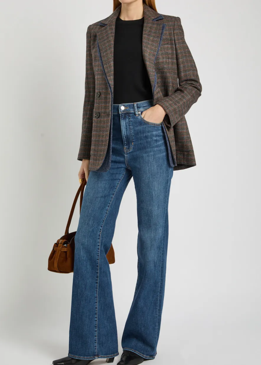 Crosbie flared-leg jeans