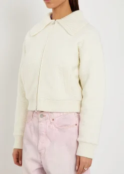 Cross Country textured wool-blend jacket