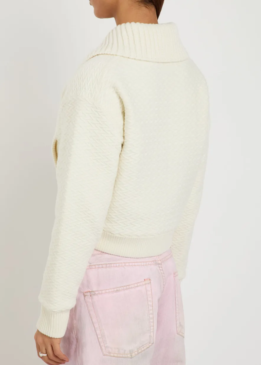 Cross Country textured wool-blend jacket