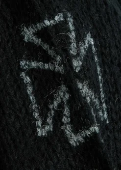 Cross open-knit jumper
