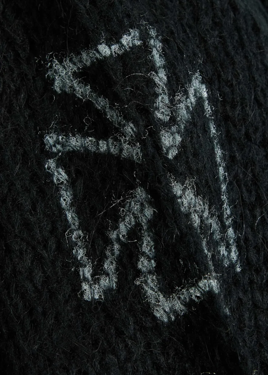 Cross open-knit jumper