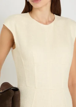 Crowther silk and wool-blend midi dress