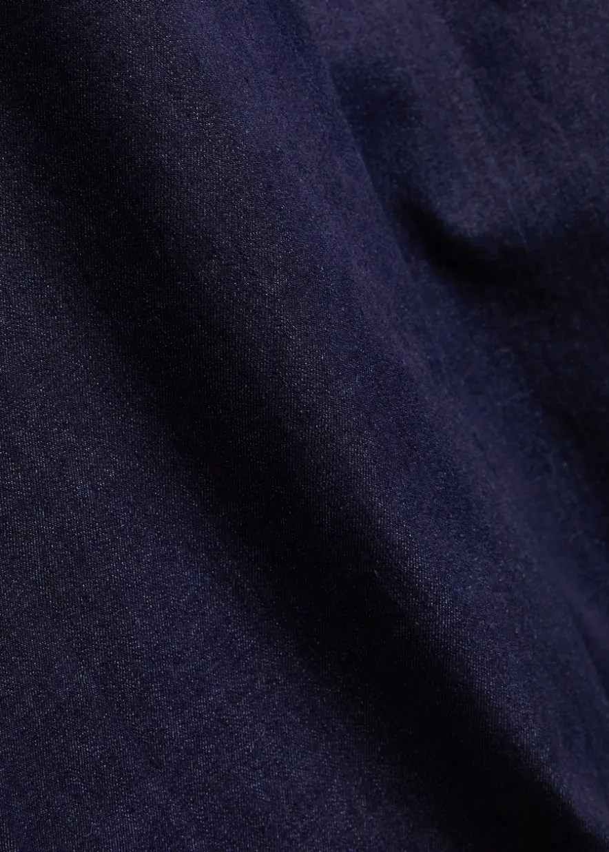 Crue wide-leg stretch-denim trousers