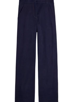 Crue wide-leg stretch-denim trousers