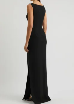 Crystal-embellished gown