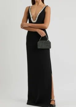 Crystal-embellished gown