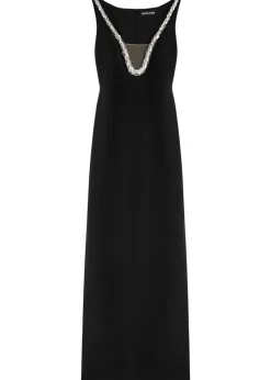 Crystal-embellished gown