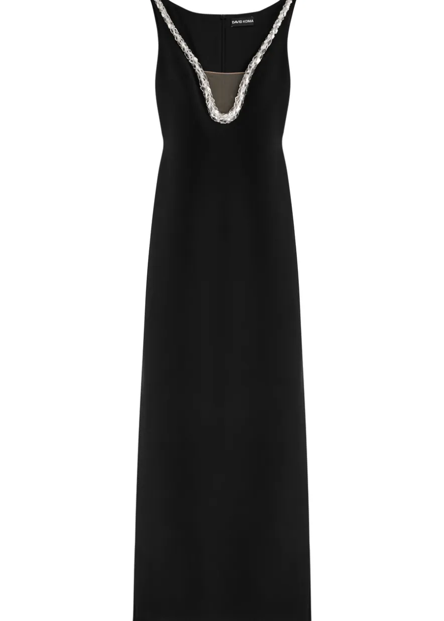 Crystal-embellished gown