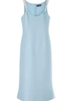 Crystal-embellished midi dress