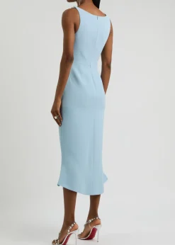 Crystal-embellished midi dress
