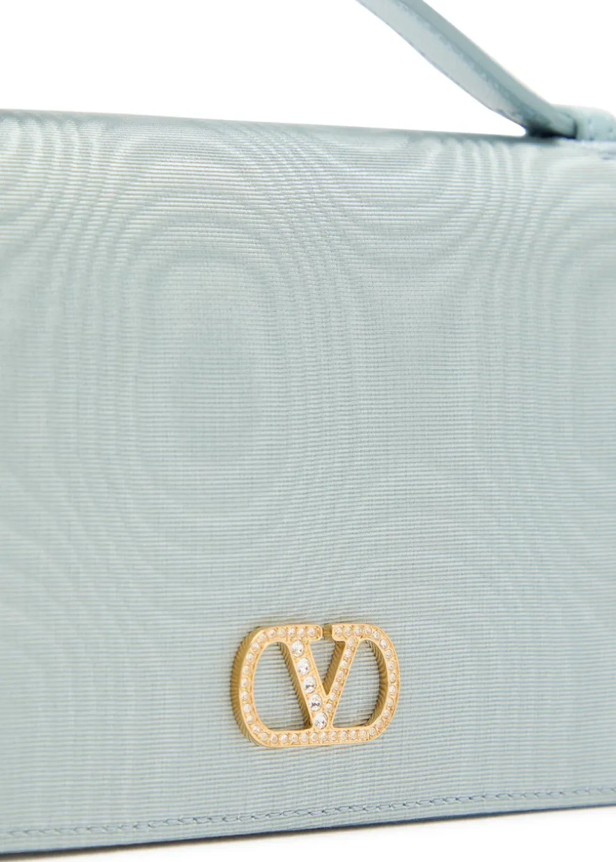 Crystal-embellished VLogo moiré wallet-on-chain