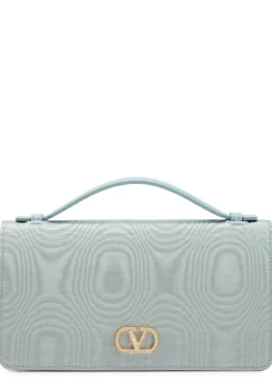 Crystal-embellished VLogo moiré wallet-on-chain