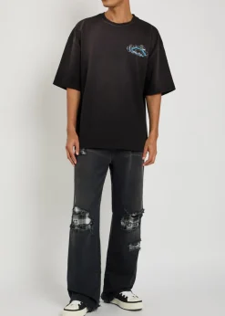 Crystal Script printed cotton T-shirt