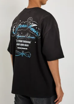 Crystal Script printed cotton T-shirt