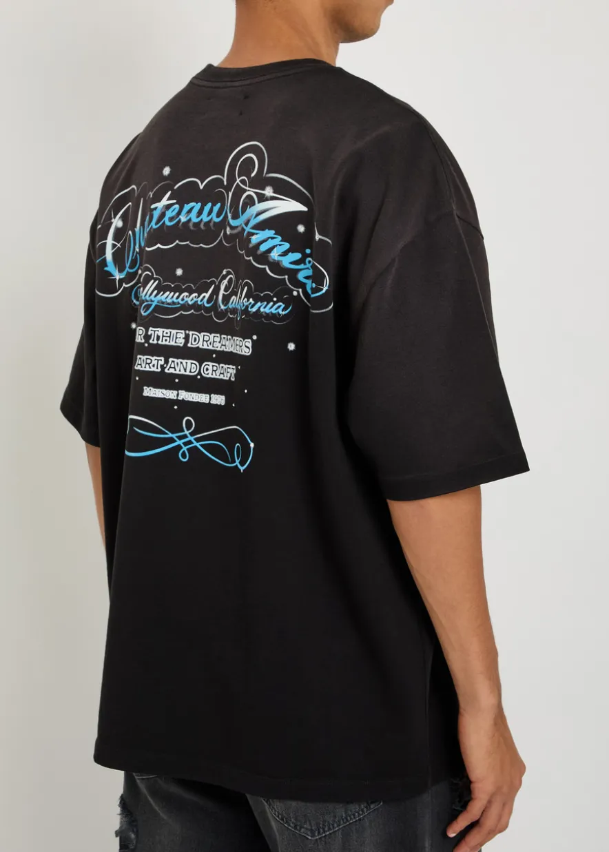 Crystal Script printed cotton T-shirt