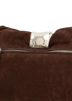 Cuff suede clutch