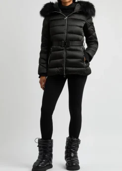 Cupidone hooded belted shell jacket