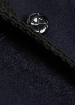 Curly embroidered wool jacket