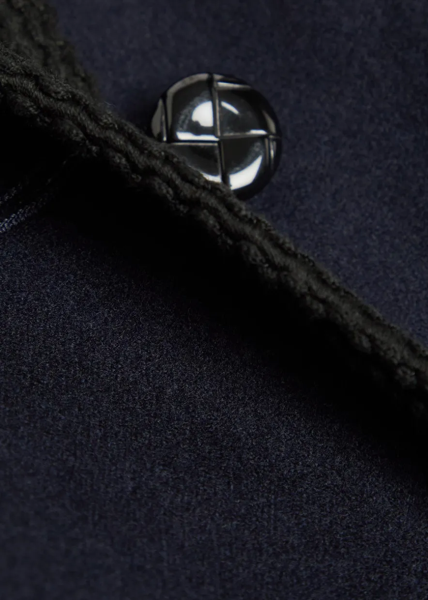 Curly embroidered wool jacket