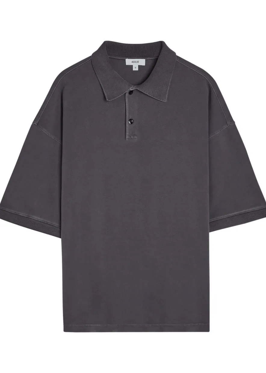 Curren piqué cotton polo shirt